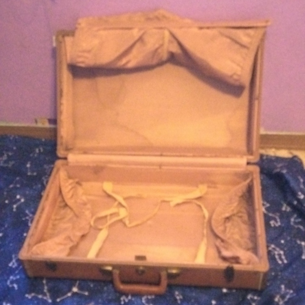 Vintage Samsonite leather suitcase schwayder bros. Inc.